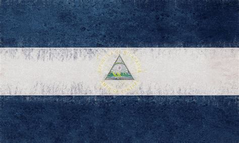 Flag of Nicaragua Grunge. Digital Art by Roy Pedersen - Pixels