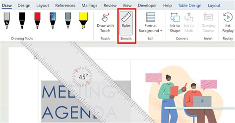 Using Stencils Ruler in Word | WordFields