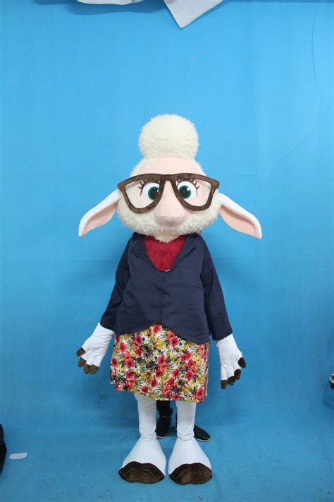 2016 New Adult Assistant Mayor Bellwether Mascot Costume Bellwether Costume Zootopia Sheep ...