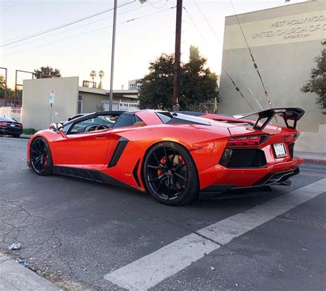 Lamborghini Aventador Roadster painted in Arancio Argos w/ a full ...