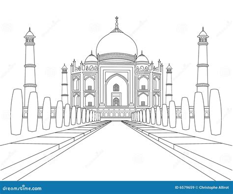 Taj Mahal Cartoon Vector | CartoonDealer.com #24684479