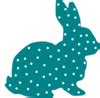 Pink Bunny Polka Dot Silhouette Clip Art at Clker.com - vector clip art online, royalty free ...