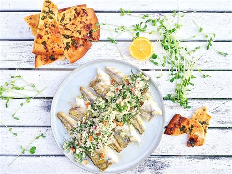 King George Whiting with Sicilian Cauliflower Rice Salad - Recipe - Ferguson Australia