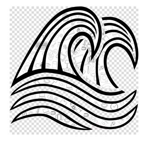 Free Waves Clipart Black And White, Download Free Waves Clipart Black ...