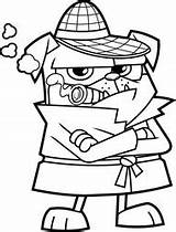 Book Detective Coloring Vector Images Over 290 sketch template