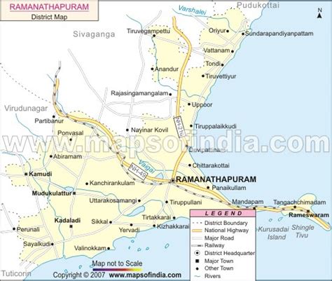 My thoughts: Ramanathapuram District Map( Rameswaram)