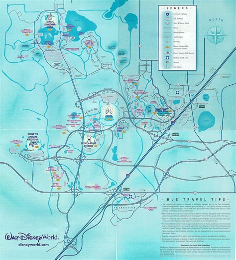 Theme Park Brochures Walt Disney World Resort Map 2001 ...