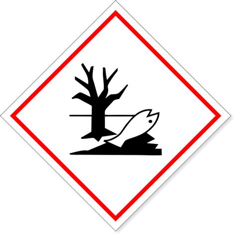 6" x 6" GHS Dangerous For Environment Decal - CustomSigns.com