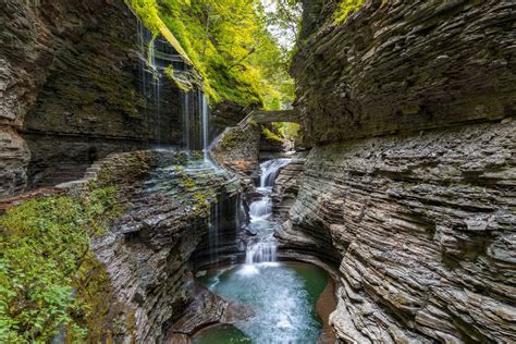 Download Bridge Water Nature Waterfall HD Wallpaper