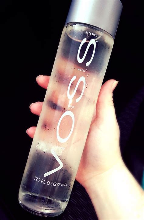 Voss water from Norway. Tastes like a mix of distilled and regular filtered water to me. Comes ...