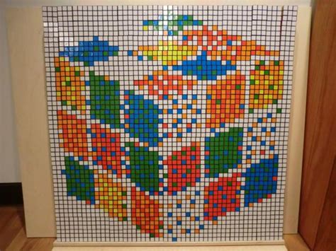 Rubik's Cube mosaic