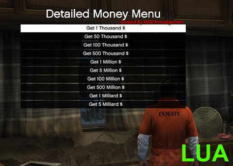 Detailed Money Menu [LUA] [PC SP ONLY] - GTA5-Mods.com