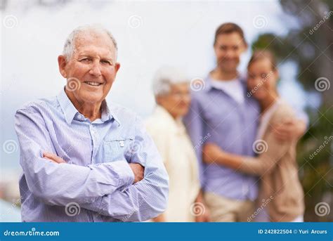 Hes Happy with His Life. Portrait of a Smiling Mature Man with His ...