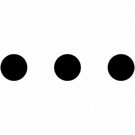 Dots, ellipsis, more, symbol, three dots icon