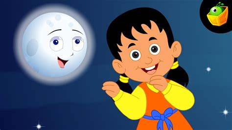 Chanda Mama Aao Na - Hindi Animated/Cartoon Nursery Rhymes For Kids ...