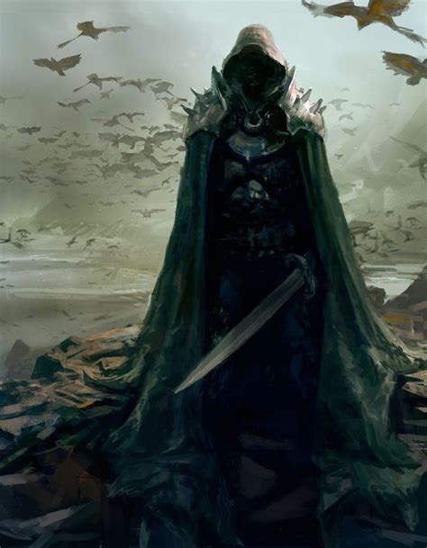 Hooded Swordsman | Fantasy art, Fantasy characters, Dark fantasy art