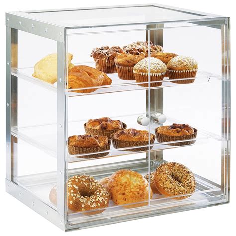 Cal-Mil 3413-55 Urban 3 Tier Stainless Steel Bakery Display Case