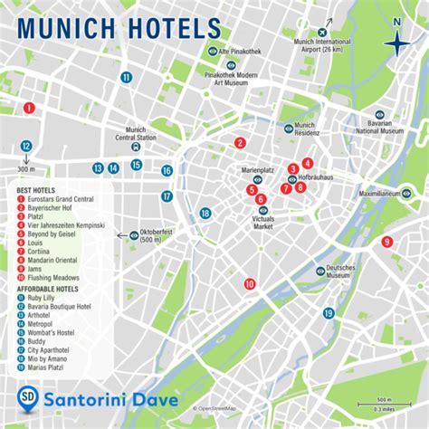 MUNICH HOTEL MAP - Best Areas, Neighborhoods, & Places to Stay