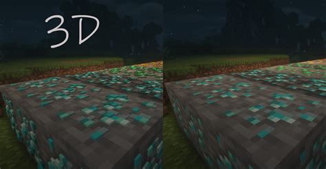 3D Ore Models for Vanilla Textures Minecraft Texture Pack