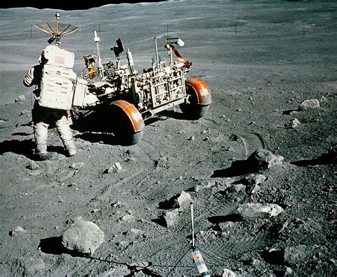 Apollo 16 Lunar Module On The Moon