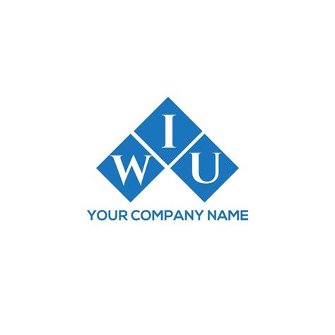 WIU letter logo design on WHITE background. WIU creative initials letter logo concept. WIU ...