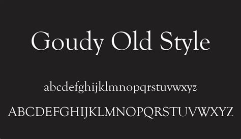 Goudy Old Style free font