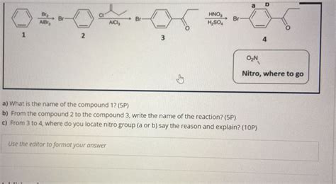 Solved B) A set of reactions were given below, answer the | Chegg.com