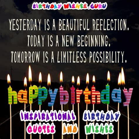 Inspirational Birthday Quotes and Wishes