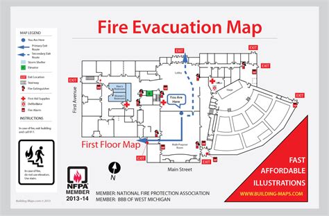 Image result for hotel emergency evacuation plan template (With images ...