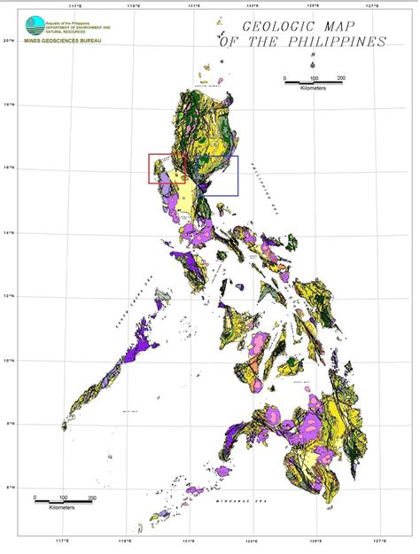 Geologic Map of the Philippines. Red box indicates the province of... | Download Scientific Diagram