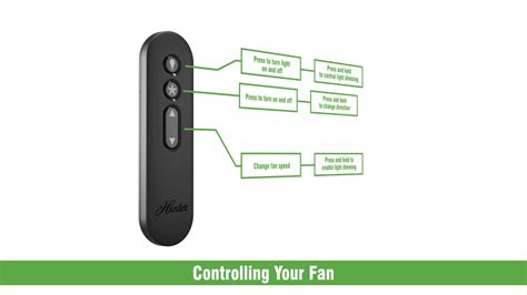 Using a Remote Control to Control your Hunter Ceiling Fan - YouTube