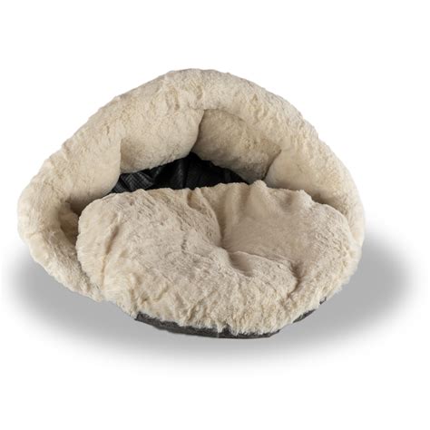 Cozy Cat Bed in Beige and Gray C105HHS/MB - C105HHS_MB - CatsPlay ...