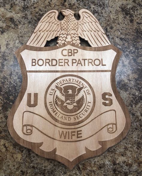 U.S. Border Patrol badge custom for wife gifts | Etsy