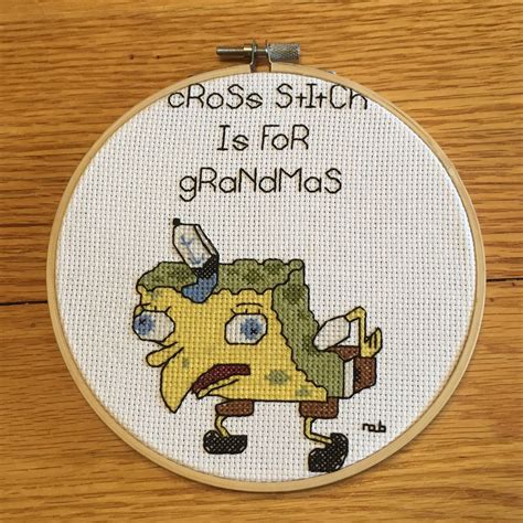 PDF Pattern Mocking Spongebob | Etsy