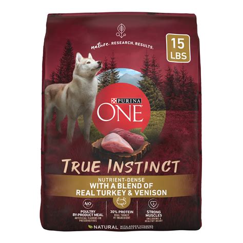 Purina One SmartBlend True Instinct Natural Turkey & Venison Dry Dog ...