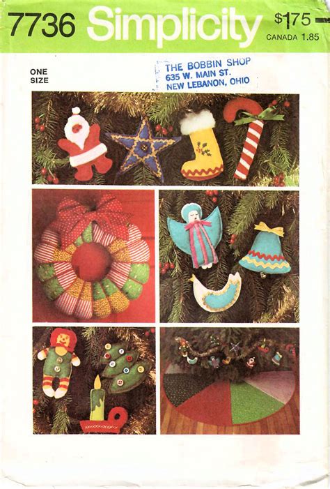 1970s Simplicity 7736 UNCUT Vintage Craft Pattern Christmas - Etsy ...