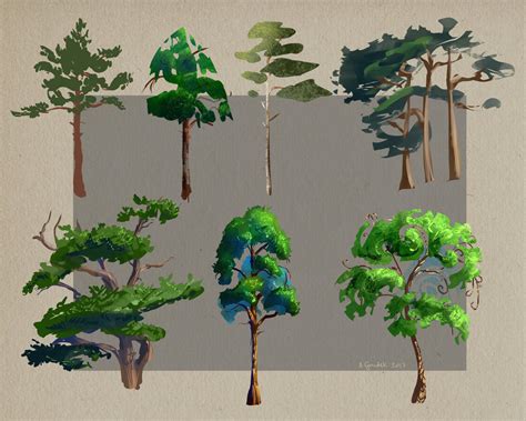 Concept Art: Trees by sweptaway91 on DeviantArt