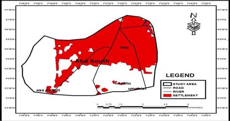 Location Map of (1) Abia State in Nigeria (2) Aba South in Abia State... | Download Scientific ...