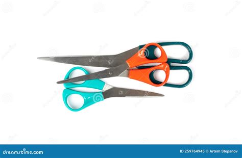 Blue Scissors Isolated stock image. Image of diversity - 259764945