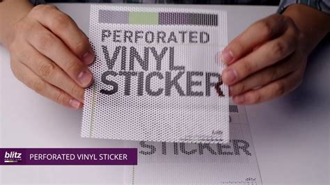 PERFORATED VINYL STICKER | Sign and Banners by Blitz Print House - YouTube