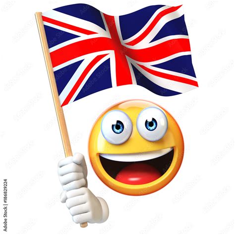 Euro Emoji England Flag Emoticon Emoticon Immagine Vettoriale Stock | Sexiz Pix