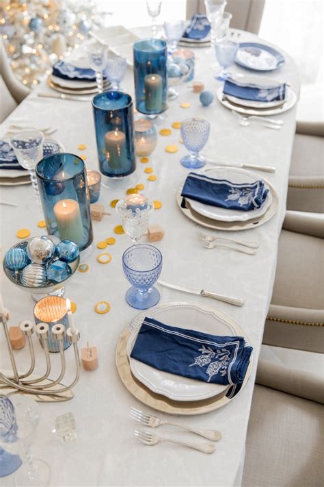 My 2020 Hanukkah Table - Fashionable Hostess