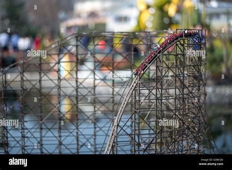 Miniature Wooden Roller Coaster Stock Photo - Alamy