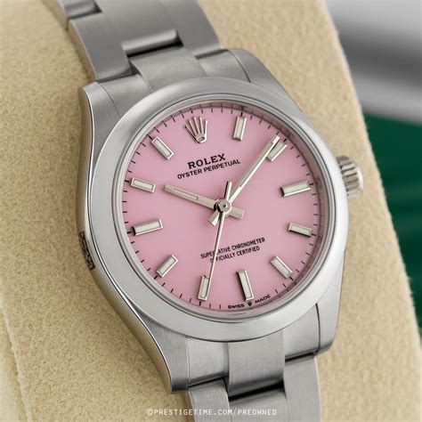 Pre-owned Rolex Oyster Perpetual 31mm 277200 Candy Pink