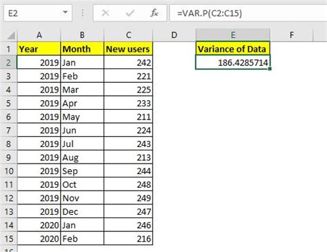 How to Calculate Variance in Excel