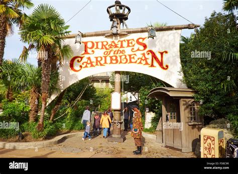 Pirates Of The Caribbean Ride In Adventureland Disneyland Paris Marne-la-Vallee Chessy France ...