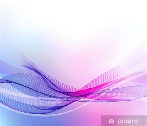 Wall Mural Purple wave abstract background - PIXERS.US