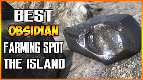 Where To Find OBSIDIAN In Ark On The Island Map! - YouTube