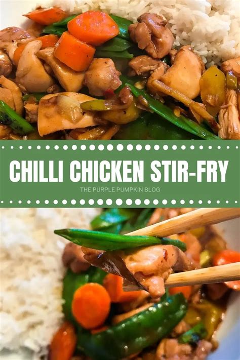 Low-Fat Chilli Chicken Stir-Fry & Rice Recipe