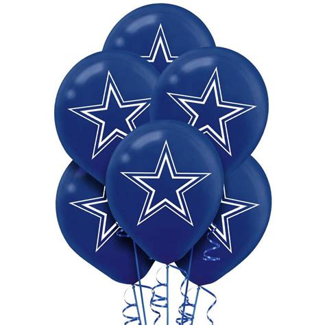 Dallas Cowboys Balloons 6ct | Party City